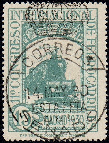 Espana Congreso Ferrocarriles 1930 Estafeta de Senado